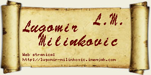 Lugomir Milinković vizit kartica